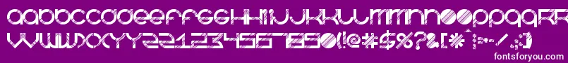 BeastmodeDisco-fontti – valkoiset fontit violetilla taustalla