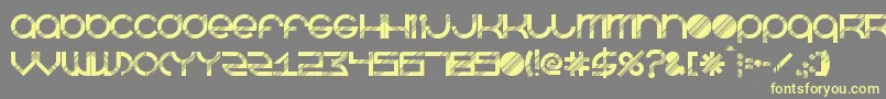 Шрифт BeastmodeDisco – жёлтые шрифты на сером фоне