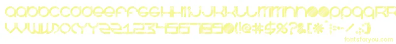 BeastmodeDisco Font – Yellow Fonts on White Background