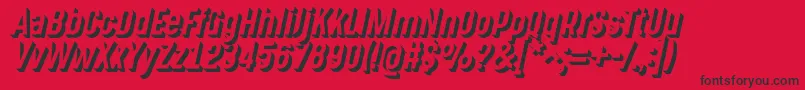 GotchaGothic3D Font – Black Fonts on Red Background