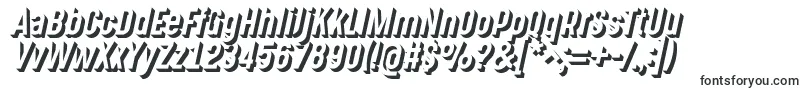 Шрифт GotchaGothic3D – формы шрифтов