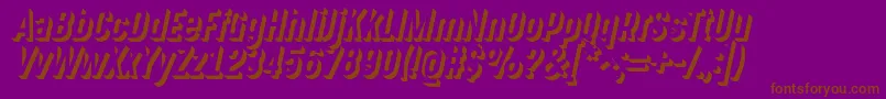 GotchaGothic3D Font – Brown Fonts on Purple Background