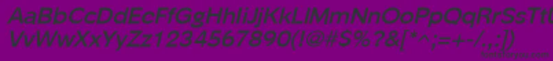 PhinsterBoldItalic Font – Black Fonts on Purple Background