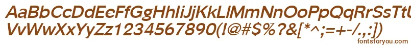 PhinsterBoldItalic Font – Brown Fonts on White Background