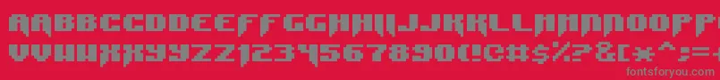SyntaxError Font – Gray Fonts on Red Background