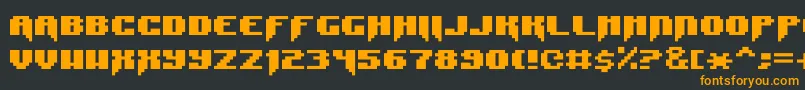 Шрифт SyntaxError – оранжевые шрифты на чёрном фоне