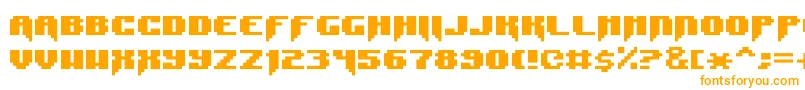 SyntaxError-fontti – oranssit fontit valkoisella taustalla