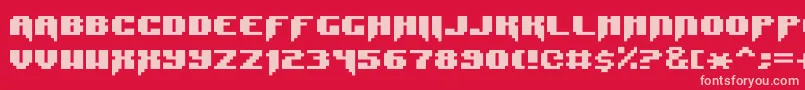 SyntaxError Font – Pink Fonts on Red Background
