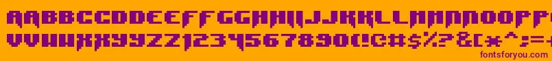 Шрифт SyntaxError – фиолетовые шрифты на оранжевом фоне
