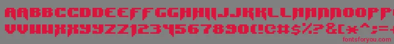 フォントSyntaxError – 赤い文字の灰色の背景
