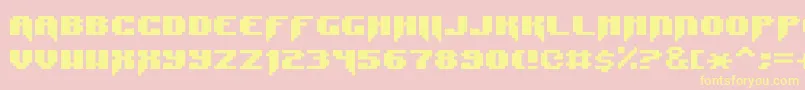 SyntaxError Font – Yellow Fonts on Pink Background