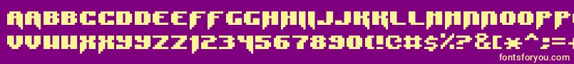 Шрифт SyntaxError – жёлтые шрифты на фиолетовом фоне