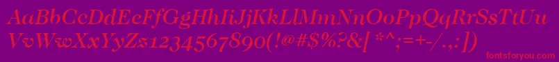 fuente CaslonOsfMediumItalic – Fuentes Rojas Sobre Fondo Morado