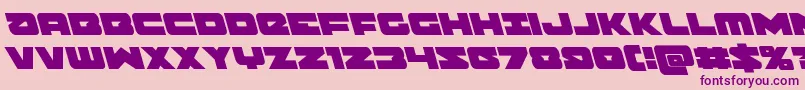 Banjinleft Font – Purple Fonts on Pink Background