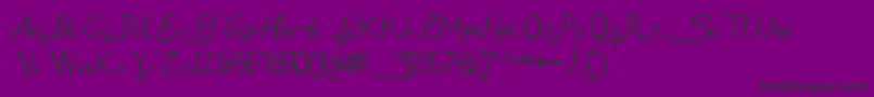 Шрифт SabrinaAt – чёрные шрифты на фиолетовом фоне