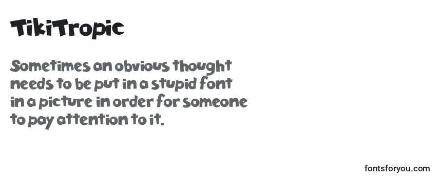 Review of the TikiTropic Font