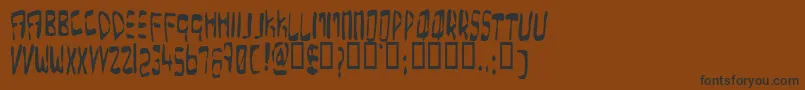 OverExpose Font – Black Fonts on Brown Background