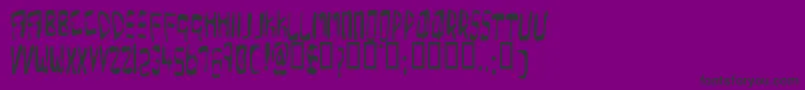 OverExpose Font – Black Fonts on Purple Background