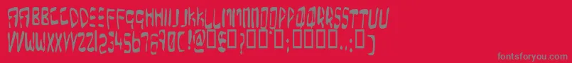Więcej informacji o czcionce OverExpose Czcionka OverExpose – szare czcionki na czerwonym tle