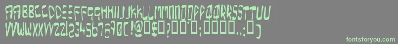 Weitere Informationen zur OverExpose-Schriftart OverExpose-Schriftart – Grüne Schriften auf grauem Hintergrund
