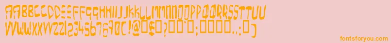 More about OverExpose Font OverExpose Font – Orange Fonts on Pink Background