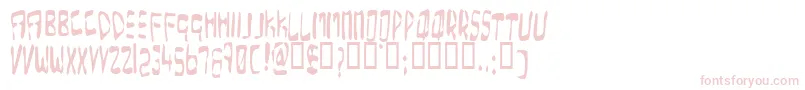 OverExpose Font – Pink Fonts on White Background