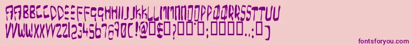 OverExpose Font – Purple Fonts on Pink Background