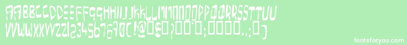 OverExpose Font – White Fonts on Green Background
