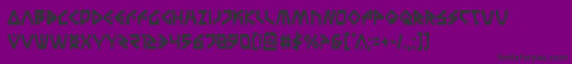 Terrafirmacond Font – Black Fonts on Purple Background