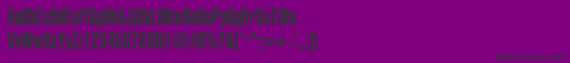 ContextUltraCondensedSsiUltraCondensed Font – Black Fonts on Purple Background