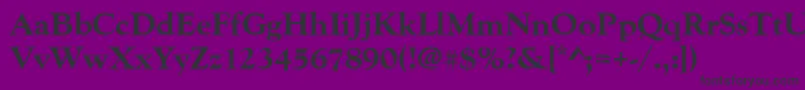 Goudyoldstyteeextbol Font – Black Fonts on Purple Background