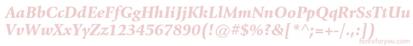 Подробнее о шрифте GiovannistdBlackitalic Шрифт GiovannistdBlackitalic – розовые шрифты