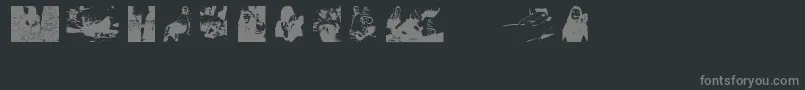 DirtyFemaleFeet Font – Gray Fonts on Black Background