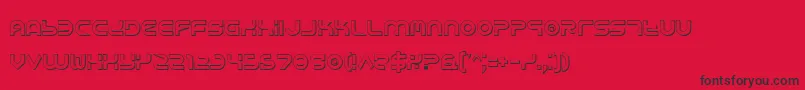 Yukons Font – Black Fonts on Red Background