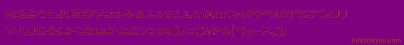 Yukons Font – Brown Fonts on Purple Background