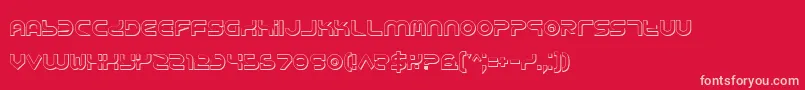 Yukons Font – Pink Fonts on Red Background