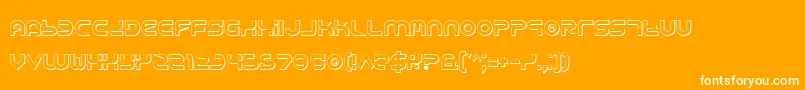 Yukons Font – White Fonts on Orange Background