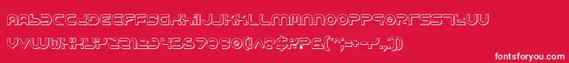 Yukons-Schriftart – Weiße Schriften auf rotem Hintergrund