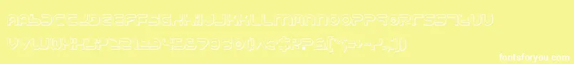 Yukons Font – White Fonts on Yellow Background