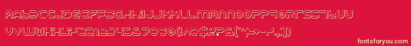 Yukons Font – Yellow Fonts on Red Background