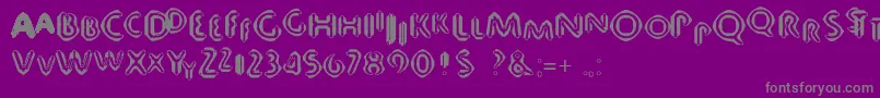 More about 80 Font 80 Font – Gray Fonts on Purple Background