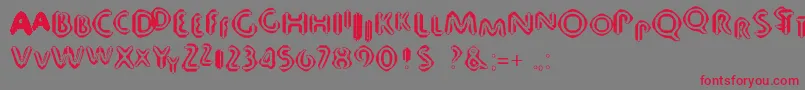 80 Font – Red Fonts on Gray Background