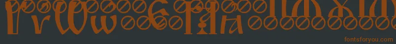 IrmologionBreathing Font – Brown Fonts on Black Background