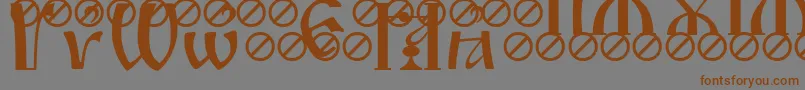 IrmologionBreathing Font – Brown Fonts on Gray Background