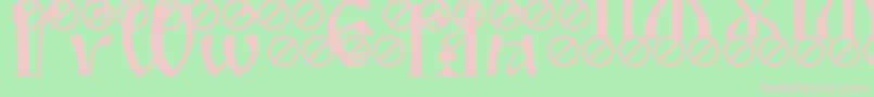 IrmologionBreathing Font – Pink Fonts on Green Background