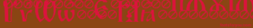 IrmologionBreathing Font – Red Fonts on Brown Background