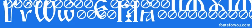 IrmologionBreathing Font – White Fonts on Blue Background