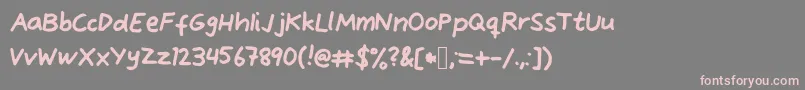 Alvefont Font – Pink Fonts on Gray Background