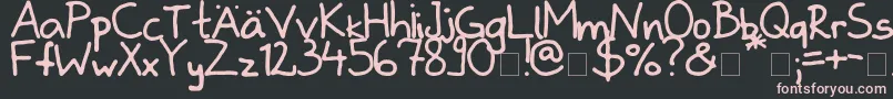 Zladdi Font – Pink Fonts on Black Background
