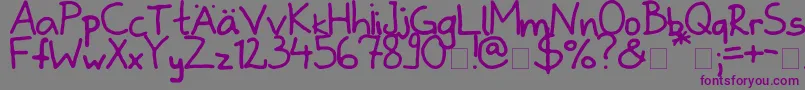 Zladdi Font – Purple Fonts on Gray Background